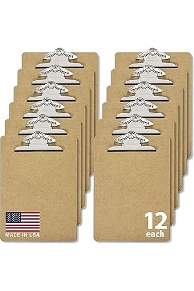 Mu Art Ahşap Officemate Wooden Memo Board, Recycled, 1 Memo Board 12Er-Pack Brown