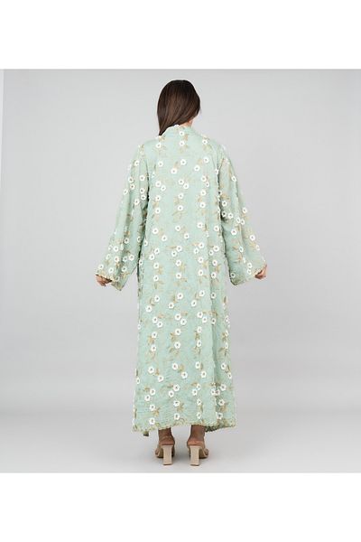 IKKXA Floral Aura Embroidered Jalabiya