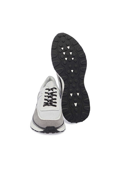 Tergan Beyaz Hakiki Deri Erkek Sneaker - E24I1AY56698-A26