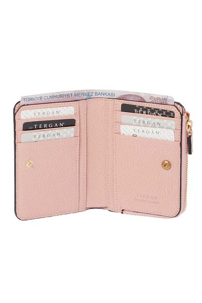 Tergan Pink Genuine Leather Women's Wallet - S1Cb 00005812 -T8A