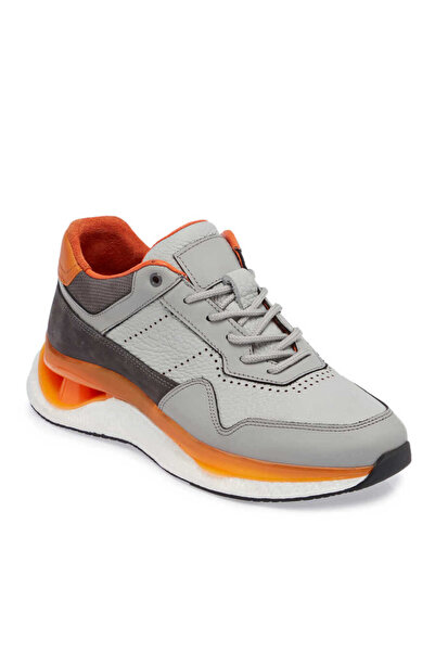 Tergan Gri Hakiki Deri Erkek Sneaker - E24I1AY56796-I8G