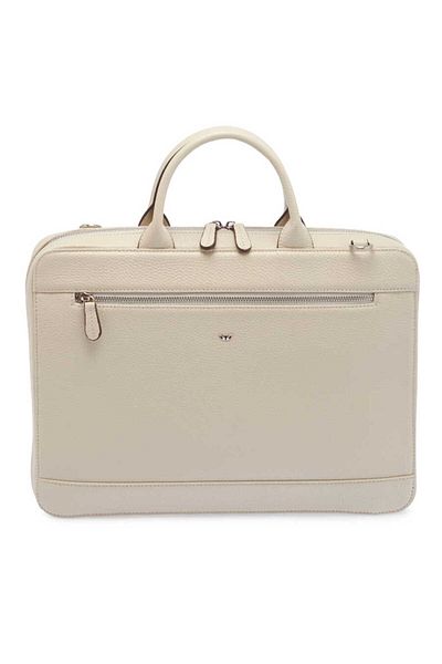 Tergan Beige Genuine Leather Men's Briefcase - S1Ev 00032171 -B19