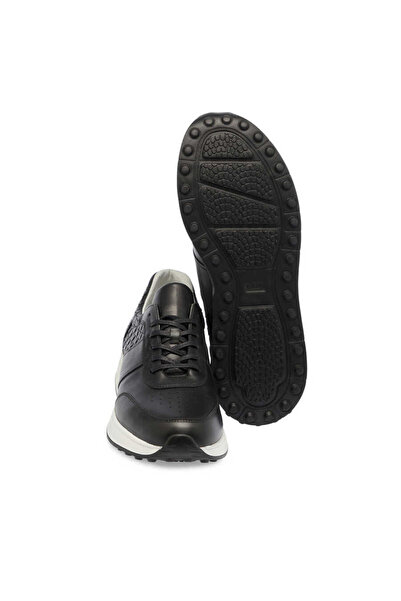 Tergan Siyah Hakiki Deri Erkek Sneaker - E24I1AY56708-A43