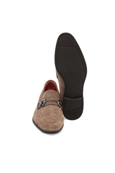 Tergan Vizon Hakiki Süet Deri Erkek Loafer - E24I1AY56787-A02