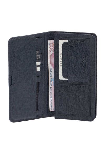 Tergan Ανδρικό πορτοφόλι Navy Blue από γνήσιο δέρμα - S1ce 00001592 -x86
