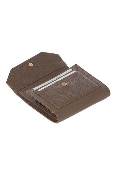 Tergan Beige Genuine Leather Women's Wallet - S1Cb00005809-B73
