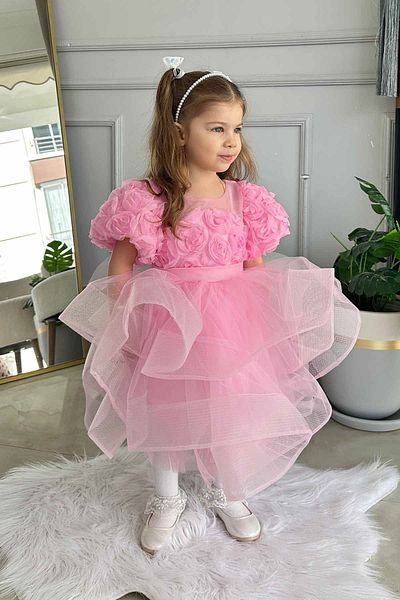 Minigimin Cicileri Ροζ υφή για κορίτσι Abuje Tulle
