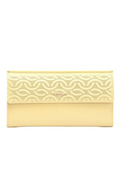 Tergan Women's Yellow Leather Wallet - S1Cb 00005793 -L5E
