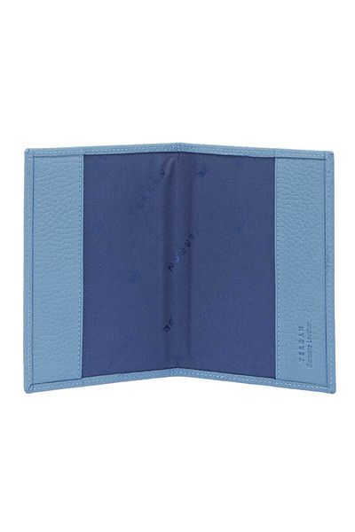 Tergan Blue Genuine Leather Unisex Passport Holder - S1Ps00001200-C43