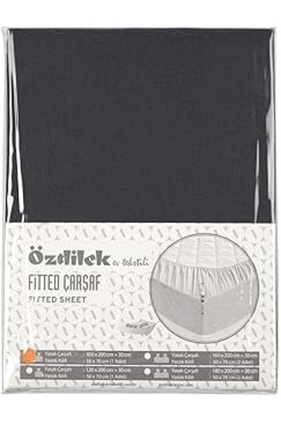 Mu Art Özdilek double sheet fitted pillow ranforce trendy anthracite 160x200