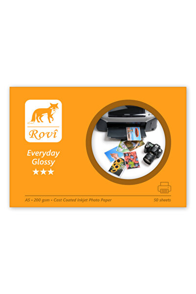 ROVİ Rovi Everyday Parlak Fotoğraf Kağıdı 200gsm 50yp A5