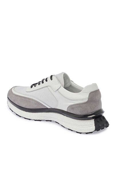 Tergan Beyaz Hakiki Deri Erkek Sneaker - E24I1AY56698-A26
