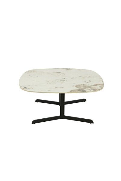 Danube Home Soho Ceramic Center Table L100xW100xH44cm - White/Black