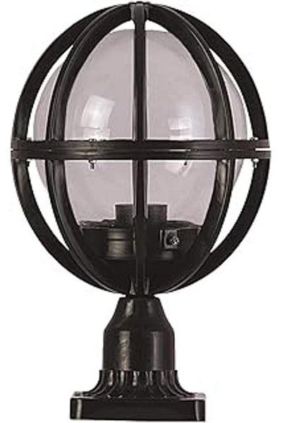 Mu Art Ahşap Avonni 68080 Garden Countertop Lighting, 60 W, Black
