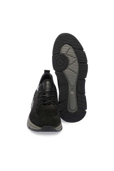 Tergan Siyah Hakiki Nubuk Deri Erkek Sneaker - E24S1AY56982-A64