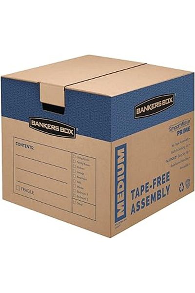 Mu Art Ahşap Bankers Box Smoothmove 0062806 Prime Moving Boxes, Medium, 8'Li Pack