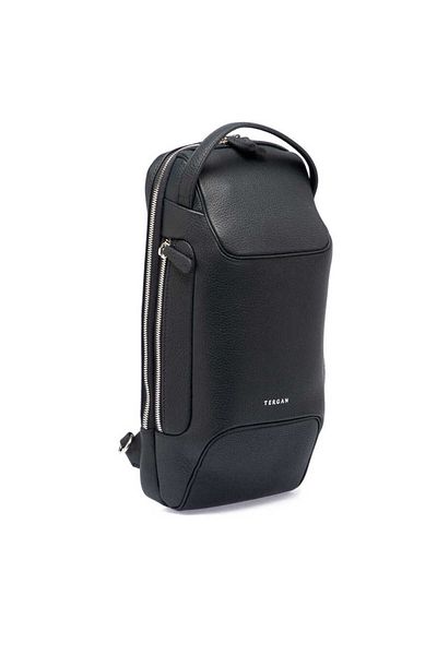 Tergan Navy Blue Genuine Leather Men's Crossbody Bag - S1Ac 00021455 -A38