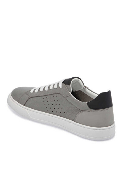 Tergan Gri Hakiki Deri Erkek Sneaker - E24ı1ay56729-g35
