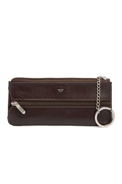 Tergan Brown Genuine Leather Unisex Keychain - S1An 00000157 -B07