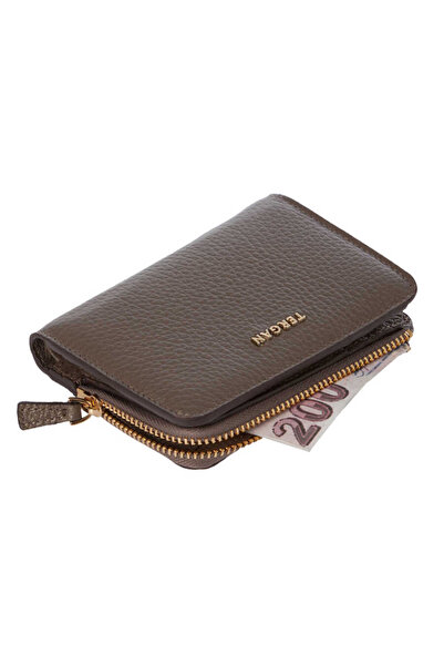 Tergan Beige Leather Women's Wallet - S1Cb 00005812 -B73