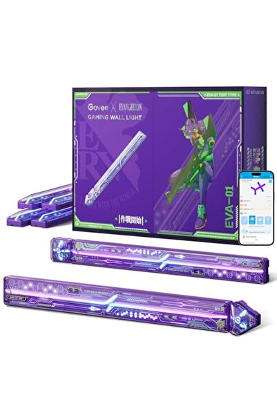 Govee RGBIC oyun odası, yatak odası, salon led duvar lambası