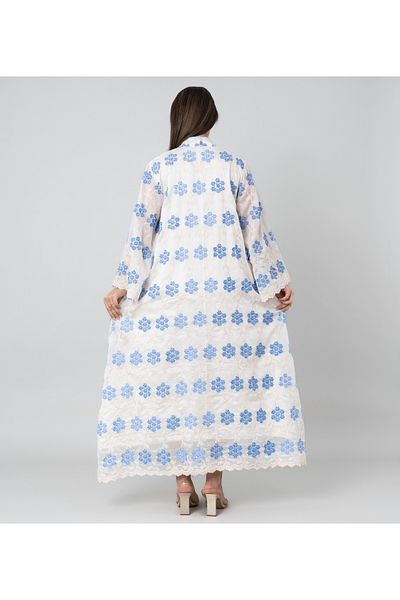 IKKXA Floral Aura Embroidered Jalabiya