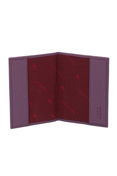 Tergan Purple Genuine Leather Unisex Passport Holder - S1Ps00001200-C48