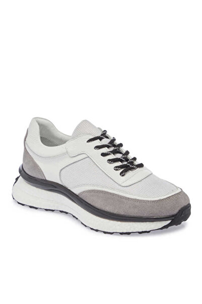 Tergan Beyaz Hakiki Deri Erkek Sneaker - E24I1AY56698-A26