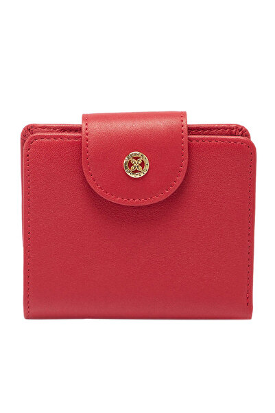 Tergan Red Leather Women's Wallet - S1Cb00005674-A86
