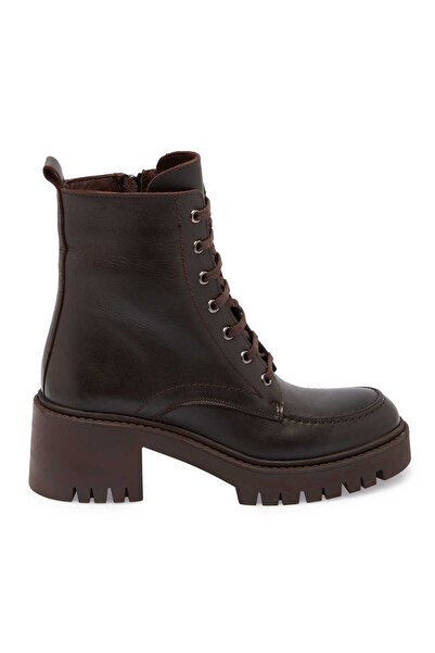 Tergan Kahve Deri Kadın Casual Bot - K24K1BT67558-A24
