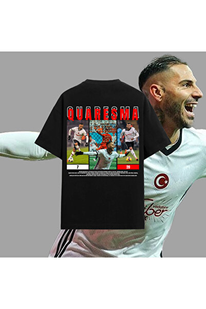 Edizen Quaresma Q7 Baskılı Unisex Oversize Premium T-shirt %100 Pamuk