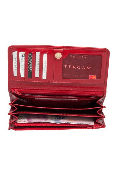 Tergan Red Leather Women's Wallet - S1Cb 00005584 -C71