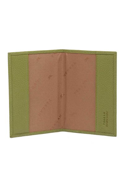 Tergan Green Genuine Leather Unisex Passport Holder - S1Ps00001200-S5I
