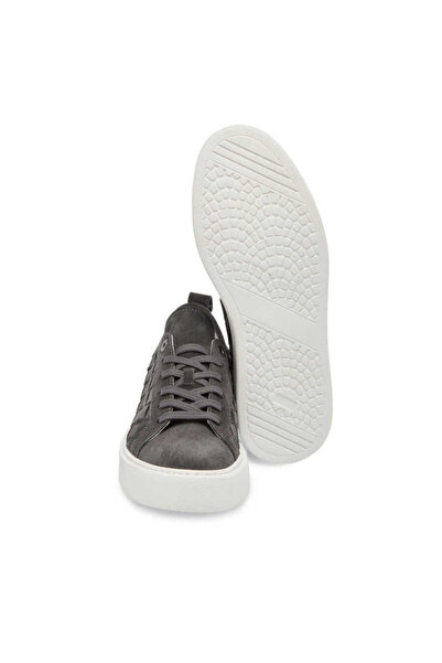 Tergan Gri Hakiki Deri Erkek Sneaker - E24I1AY56702-C11