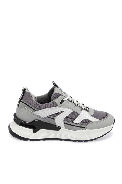 Tergan Gri Hakiki Deri Erkek Sneaker - E24I1AY56803-I8H