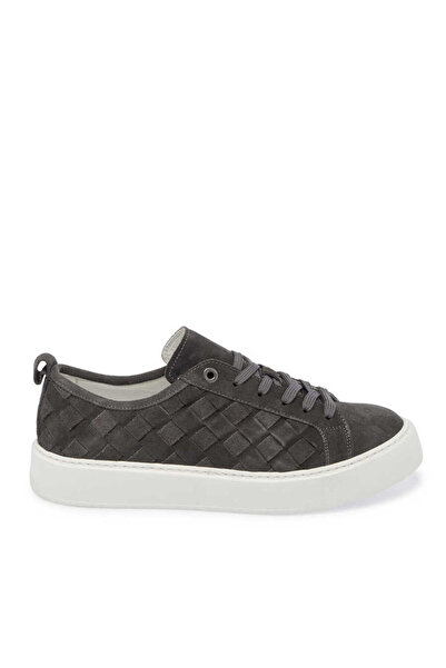 Tergan Gri Hakiki Deri Erkek Sneaker - E24I1AY56702-C11