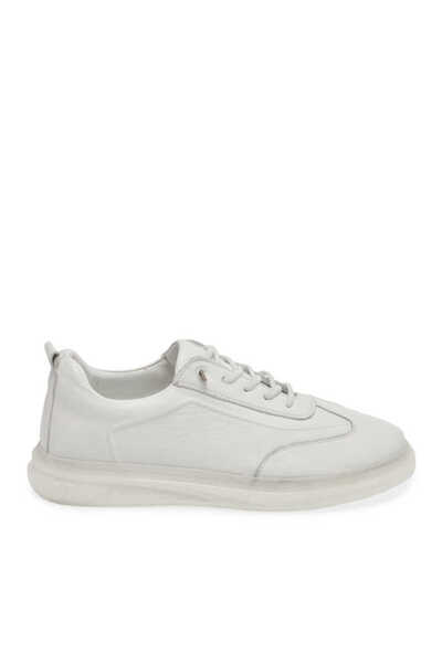 Tergan Beyaz Hakiki Deri Erkek Sneaker - E24I1AY56898-C73