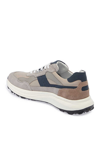 Tergan Gri Hakiki Deri Erkek Sneaker - E24I1AY56736-C11
