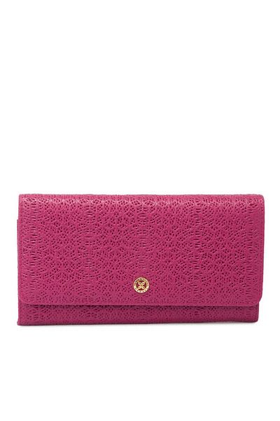 Tergan Pink Leather Women's Wallet - S1Cb00005787-C42
