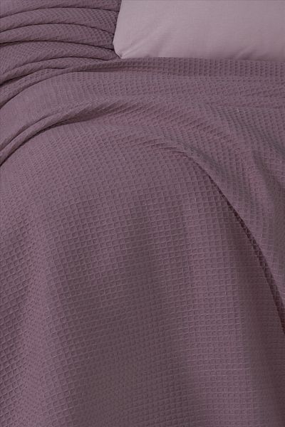 CEMETEKS FİRUZE Seamless Closure for Sheets and Pillowcases with Cotton Double Pique Set