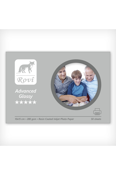 ROVİ Rovi Advanced Parlak Fotoğraf Kağıdı 280gsm 50yp 10x15