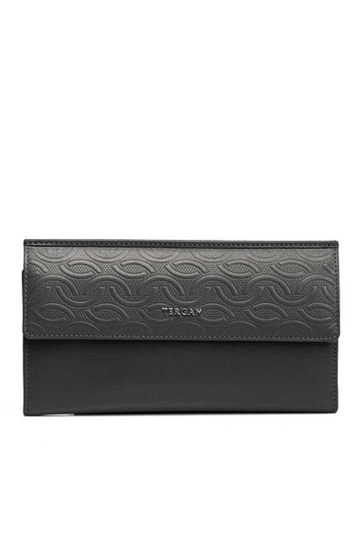 Tergan Gray Leather Women's Wallet - S1Cb 00005793 -M07