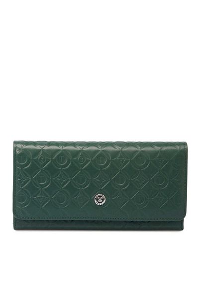 Tergan Green Leather Women's Wallet - S1Cb00005783-N8U
