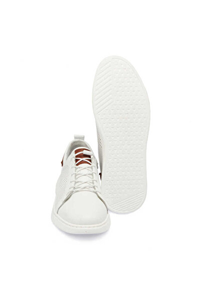 Tergan Beyaz Hakiki Deri Erkek Sneaker - E24I1AY56608-A26