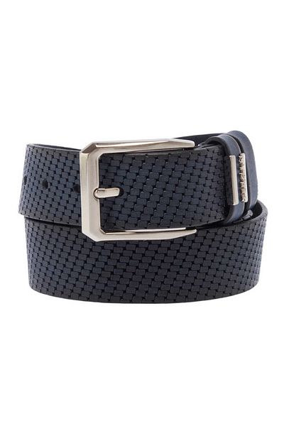 Tergan Navy Blue Genuine Leather Men's Belt - S1Ek 00000363 -B20