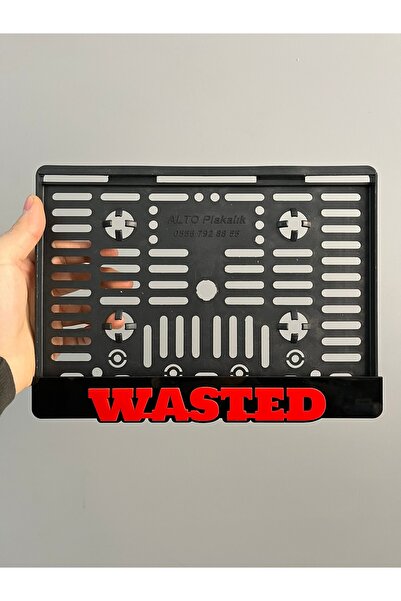 karbonsoft Wasted Yazılı Pleksi Plakalık
