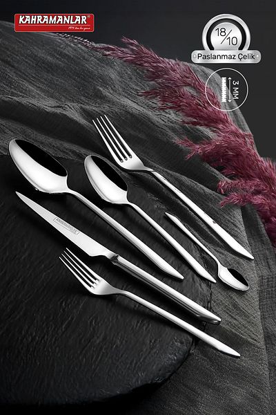 Kahramanlar Demre 72 Piece Fork Spoon Knife Set