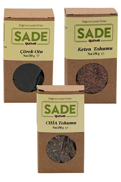 Sade Gurme CHİA-KETEN TOHUMU-ÇÖREK OTU PAKETİ