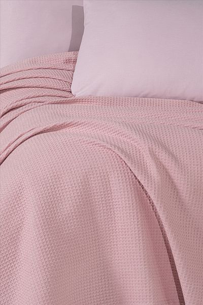 CEMETEKS FİRUZE Seamless Closure for Sheets and Pillowcases with Cotton Double Pique Set