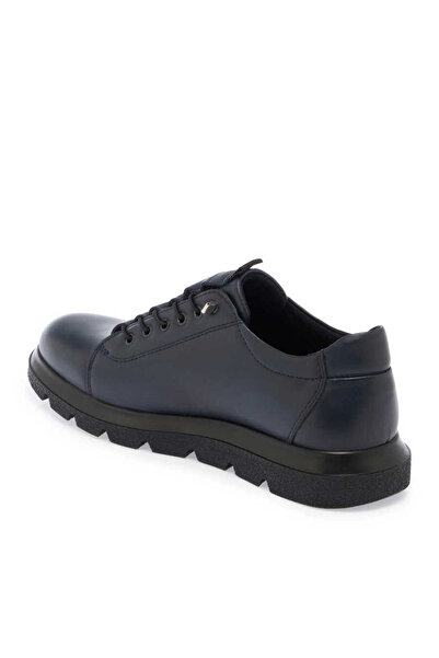 Tergan Lacivert Hakiki Deri Erkek Sneaker - E24S1AY57010-A31
